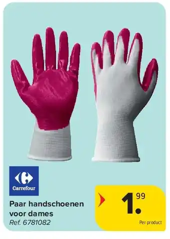 Carrefour Paar handschoenen voor dames aanbieding