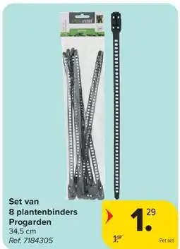 Carrefour Set van 8 plantenbinders Progarden aanbieding