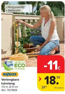 Carrefour Verlengbare tuinslang aanbieding