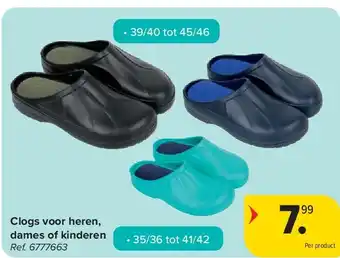 Carrefour Clogs voor heren, dames of kinderen aanbieding