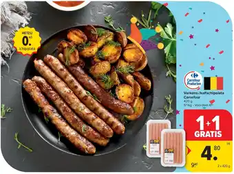 Carrefour Varkens-/kalfschipolata Carrefour aanbieding