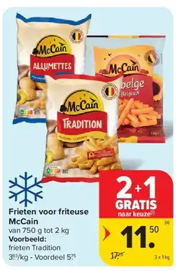 Carrefour Frieten voor friteuse McCain aanbieding