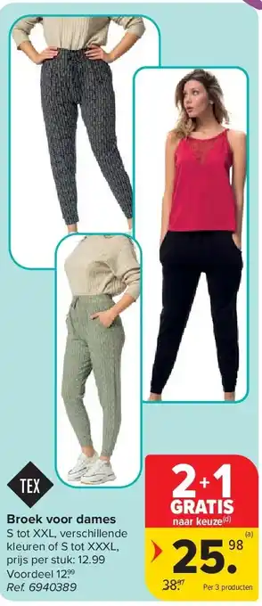 Carrefour Broek voor dames aanbieding