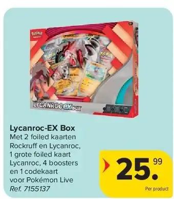 Carrefour Lycanroc-EX Box aanbieding