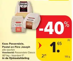 Carrefour Kaas Passendale, Postel en Père Joseph aanbieding