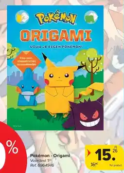 Carrefour Pokémon - Origami aanbieding