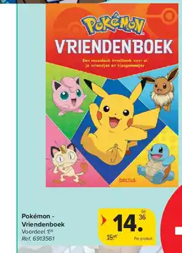 Carrefour Pokémon - Vriendenboek aanbieding