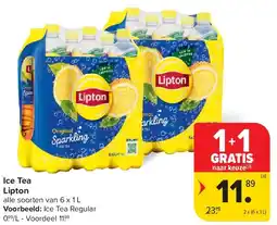 Carrefour Ice Tea Lipton aanbieding