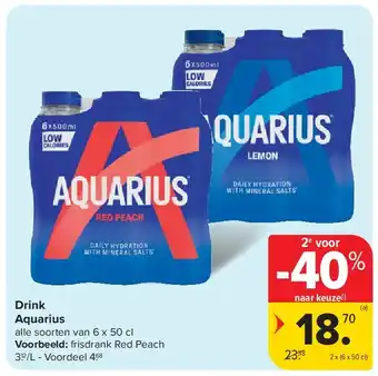 Carrefour Drink Aquarius aanbieding