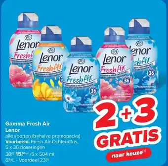 Carrefour Gamma Fresh Air Lenor aanbieding