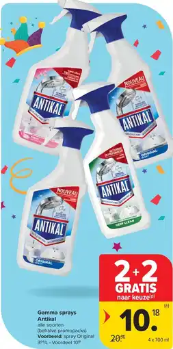 Carrefour Gamma sprays Antikal aanbieding