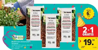 Carrefour Mediterrane dennenschors Terraland aanbieding