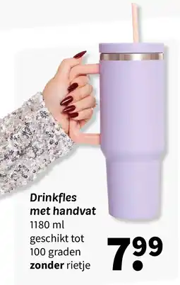 Wibra Drinkfles met handvat aanbieding