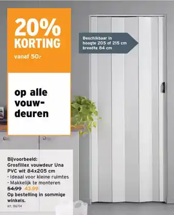 GAMMA Op alle vouwdeuren aanbieding