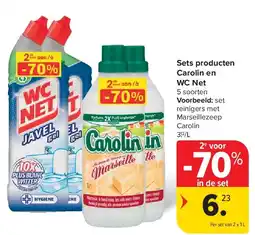 Carrefour Sets producten Carolin en WC Net aanbieding