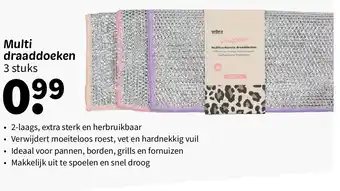 Wibra Multi draaddoeken aanbieding