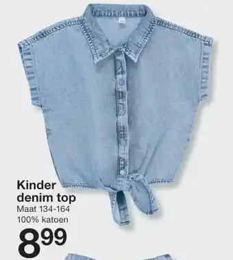 Zeeman Kinder denim top aanbieding