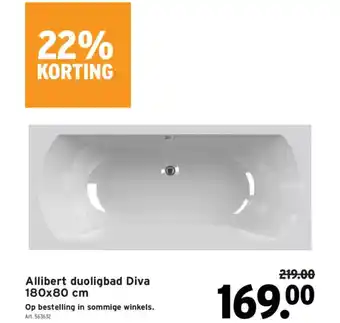 GAMMA Allibert duoligbad Diva aanbieding