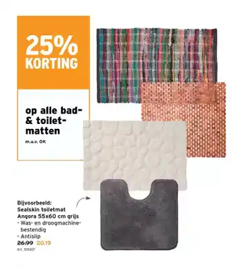 GAMMA Op alle bad & toilet matten aanbieding