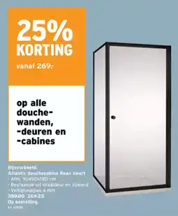 GAMMA Op alle douche wanden deuren en cabines aanbieding