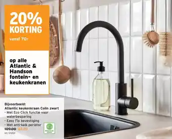 GAMMA Op alle atlantic & handson fontein en keukenkranen aanbieding