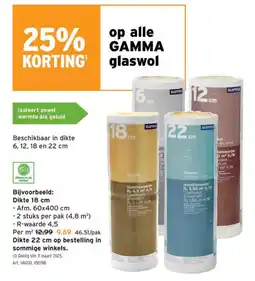 GAMMA Op alle GAMMA zowel aanbieding