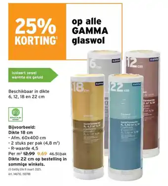 GAMMA Op alle GAMMA zowel aanbieding