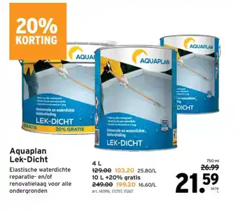 GAMMA Aquaplan Lek-Dicht aanbieding