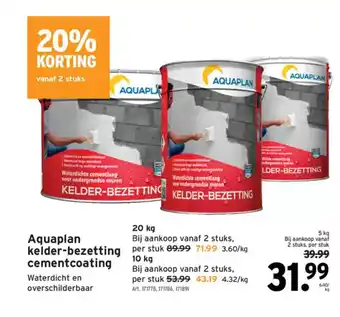 GAMMA Aquaplan kelder bezetting cementcoating aanbieding