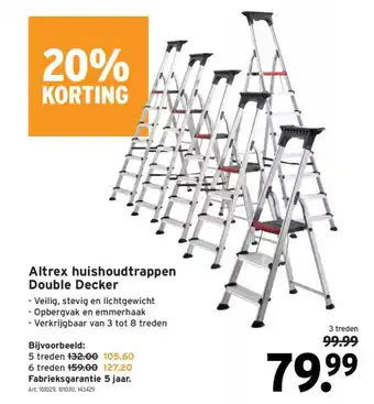 GAMMA Altrex huishoudtrappen double decker aanbieding