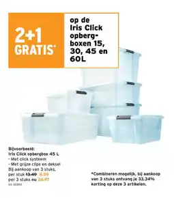 GAMMA Op de iris click opberg boxen aanbieding