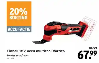 GAMMA Einhell 18V accu multitool Varrito aanbieding