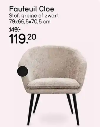 Leen Bakker Fauteuil Cloe aanbieding