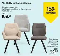 Leen Bakker Alle raffy eetkamerstoelen aanbieding