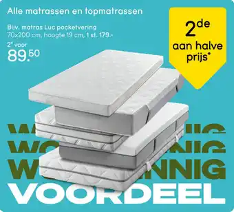 Leen Bakker Alle matrassen en topmatrassen aanbieding