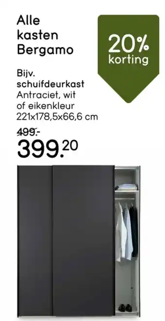 Leen Bakker Alle kasten bergamo aanbieding