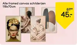 Leen Bakker Alle framed canvas schilderijen aanbieding