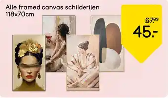 Leen Bakker Alle framed canvas schilderijen aanbieding