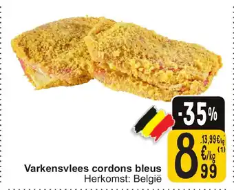 Cora Varkensvlees cordons bleus aanbieding