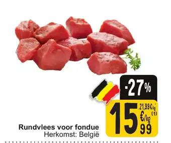 Cora Rundvlees voor fondue aanbieding