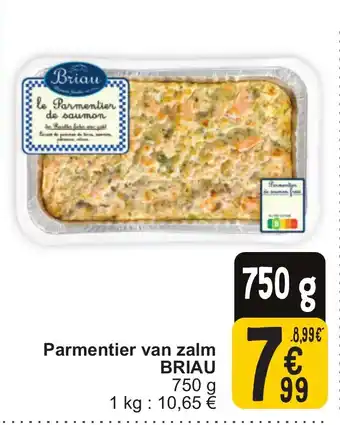 Cora Briau parmentier van zalm aanbieding