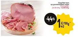 Cora Gegrilde ham op grootmoeders wijze aanbieding