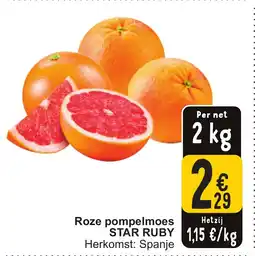 Cora Star ruby roze pompelmoes aanbieding