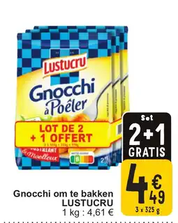 Cora Lustucru gnocchi om te bakken aanbieding