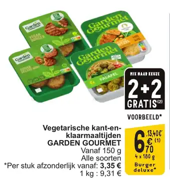 Cora Garden gourmet vegetarische kant-en- klaarmaaltijden aanbieding