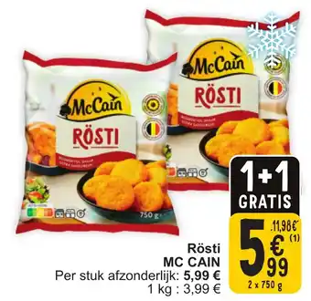 Cora Mc cain rösti aanbieding