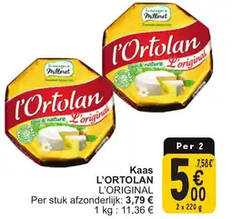 Cora L'ortolan kaas aanbieding