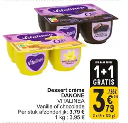 Cora Danone dessert crème aanbieding