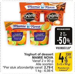 Cora Mamie nova yoghurt of dessert aanbieding