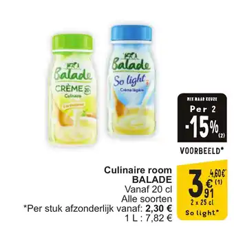 Cora Balade culinaire room aanbieding